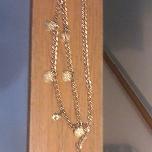 Gold coin chain belt